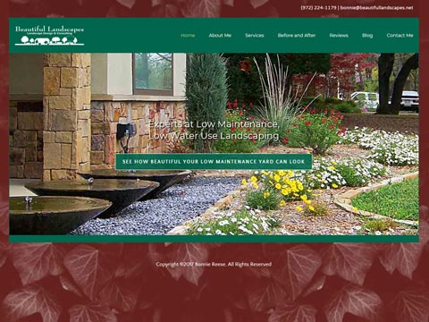 North Dallas website designer for landscapers and garden centers