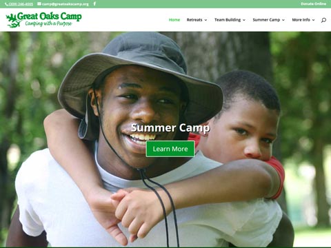 design firm doing websites and graphic design for Christian camps