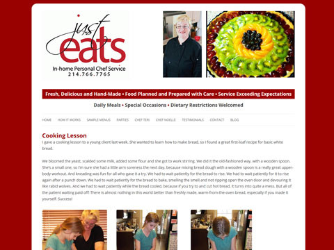 Chef Teri in Dallas, Texas. Webmaster and Wordpress designer